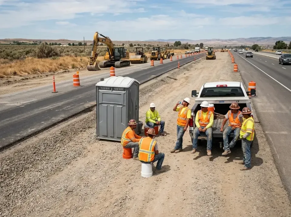 highway-road-construction-crew-007 — frequently asked questions, Porta Potty and Restroom Rentals in Bystrom, CA